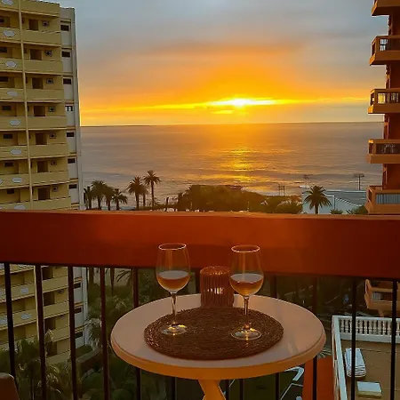 Estudio Con Vistas Al Mar Y Piscina A 300m De Playa Jardin Centro アパート プエルト・デ・ラ・クルス