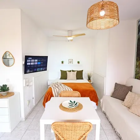 Estudio Con Vistas Al Mar Y Piscina A 300m De Playa Jardin Centro プエルト・デ・ラ・クルス